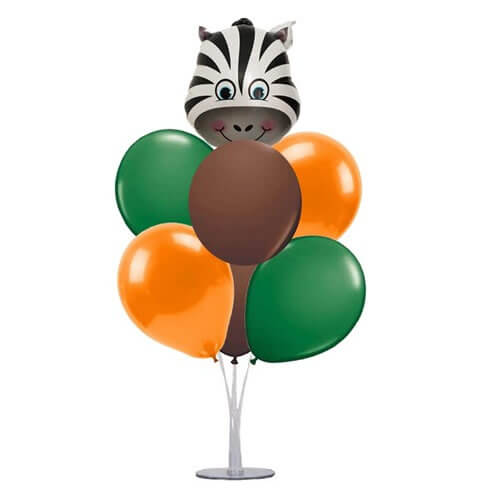 Ayaklı Balon Standı/Safari Zebra Balon Set