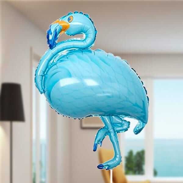 Flamingo Folyo Balon Mavi 85 cm