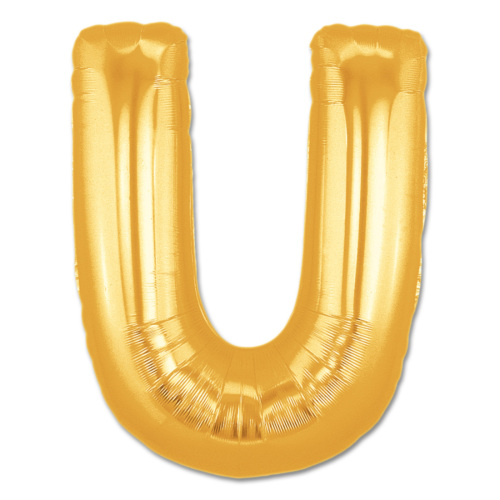 U Harfi Gold Folyo Balon 70 cm