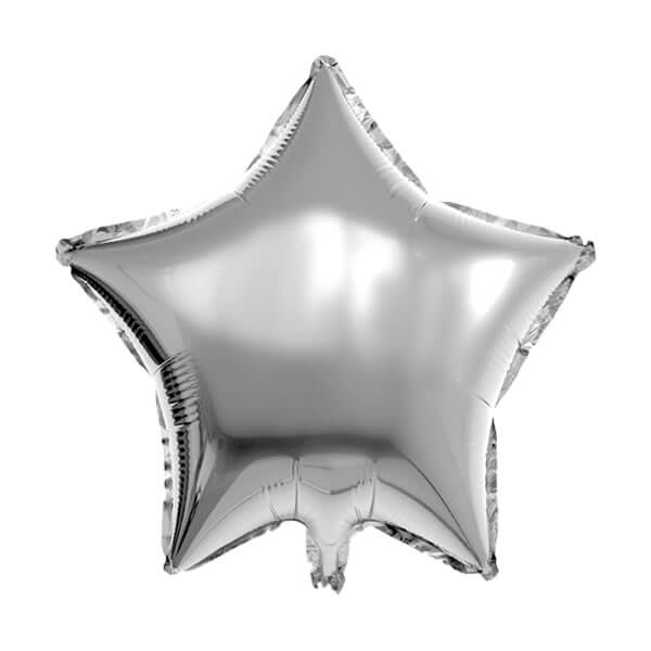 Yıldız Gümüş Renkli Folyo Balon 40 cm