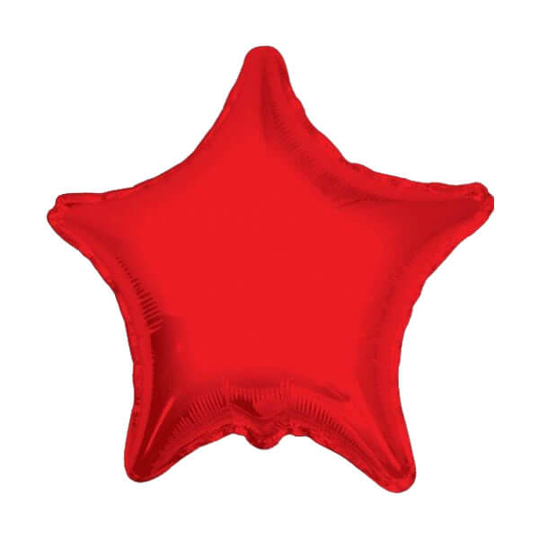 Yıldız Şekilli Kırmızı Renkli Folyo Balon 40cm