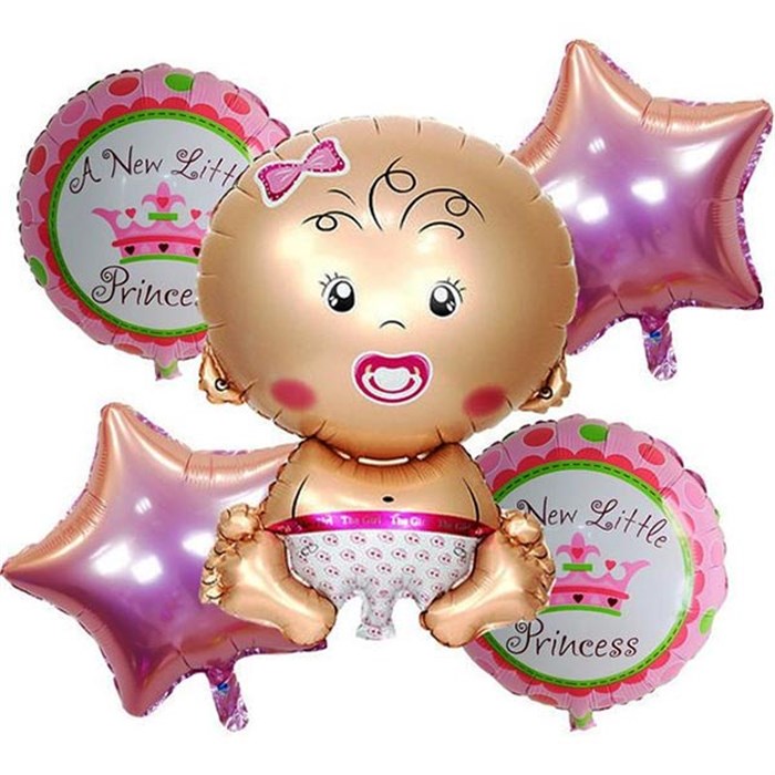 Bebek Pembe Folyo Balon Set