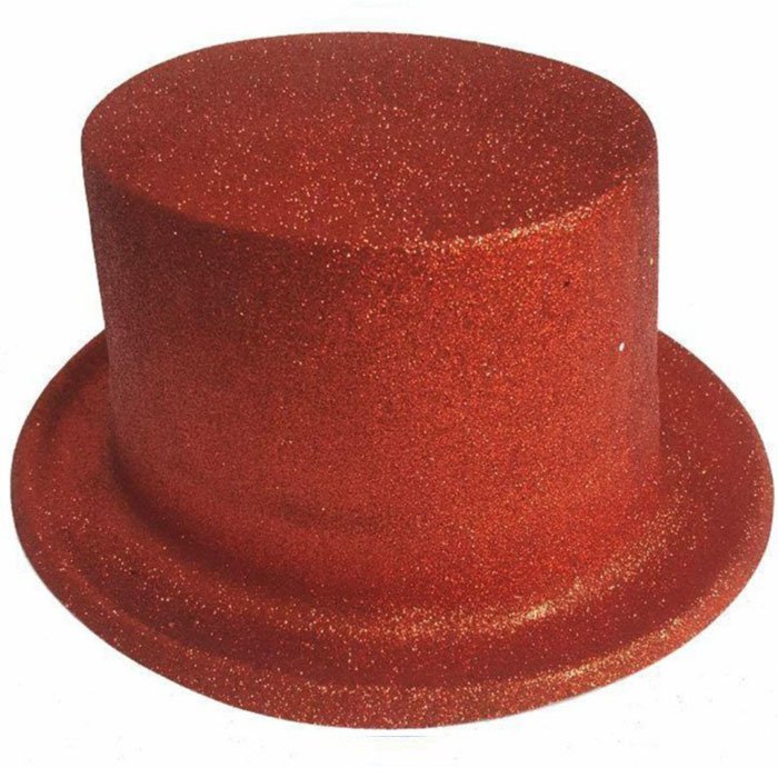 Simli Parti Şapkası Kırmızı