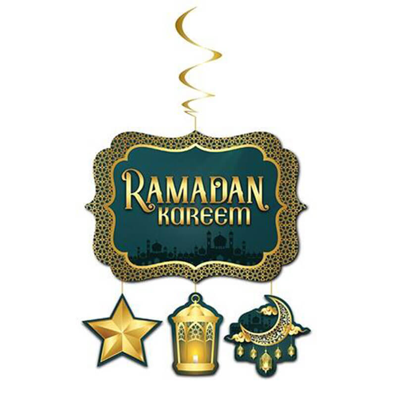 Asmalı Tavan Süs Ramadan Kareem Ramazan Konsepti